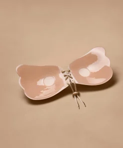 Push-up-Klebe-BH mit Seitenflügeln - Beige
