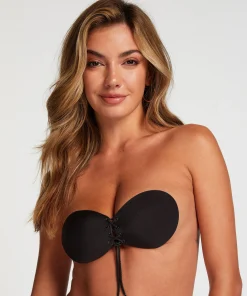 Push-up-Klebe-BH - Schwarz