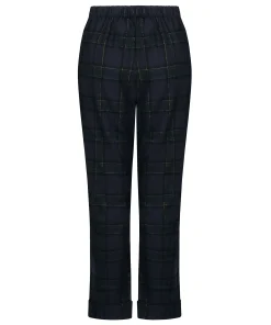 Pyjamahose aus Flanell - Blau
