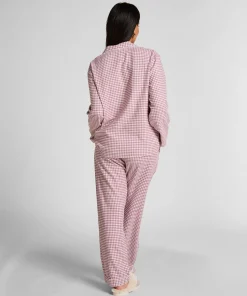 Pyjamahose aus Flanell - Lila
