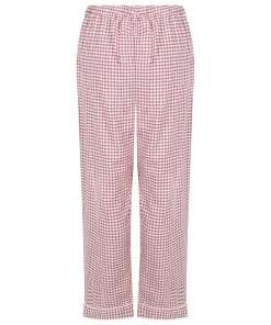 Pyjamahose aus Flanell - Lila
