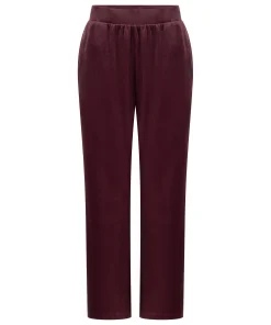 Pyjamahose aus Samt - Rot