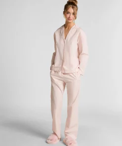 Pyjamahose Baumwolle Poplin - Rosa