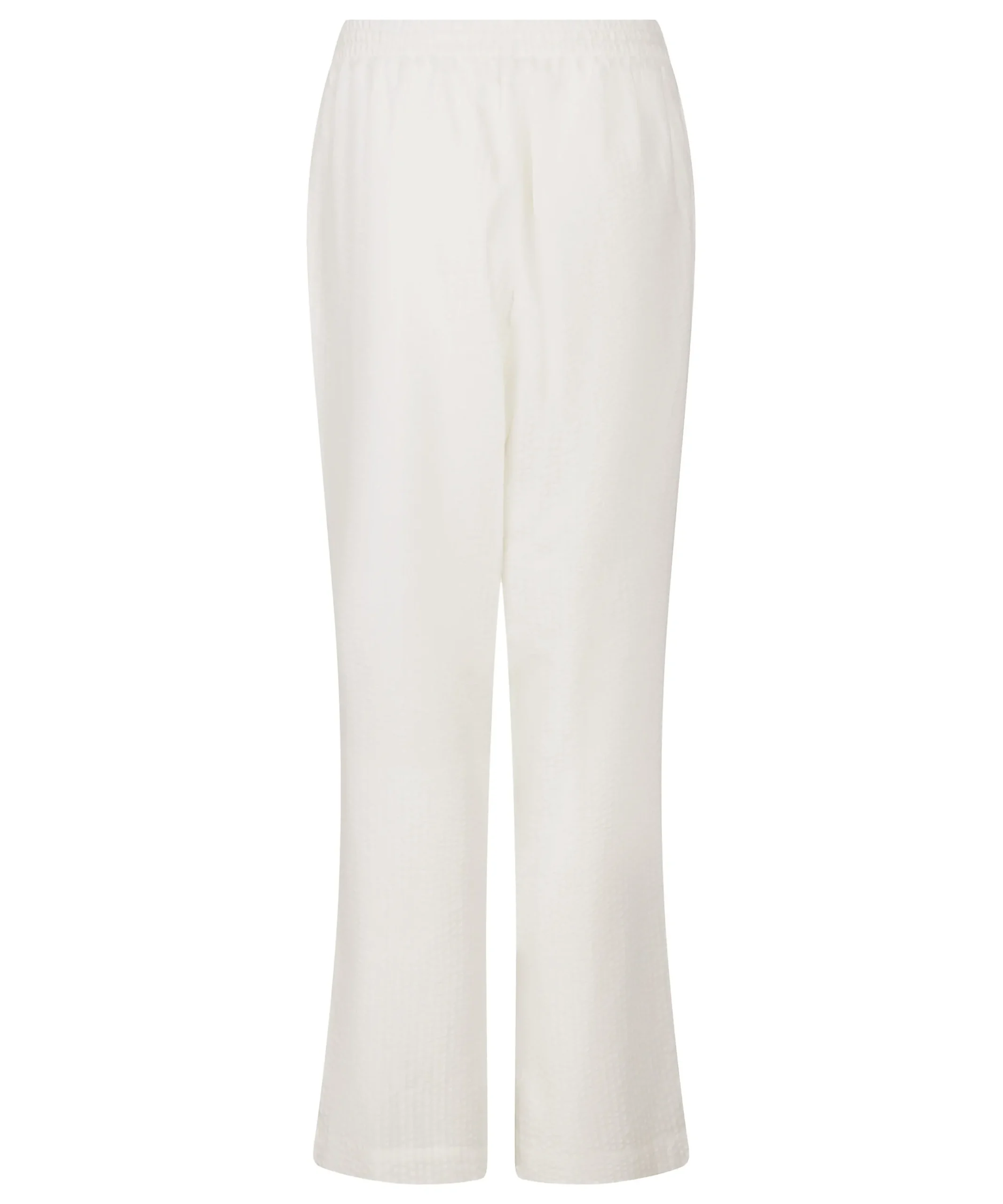 Pyjamahose Baumwolle Seersucker - Weiß