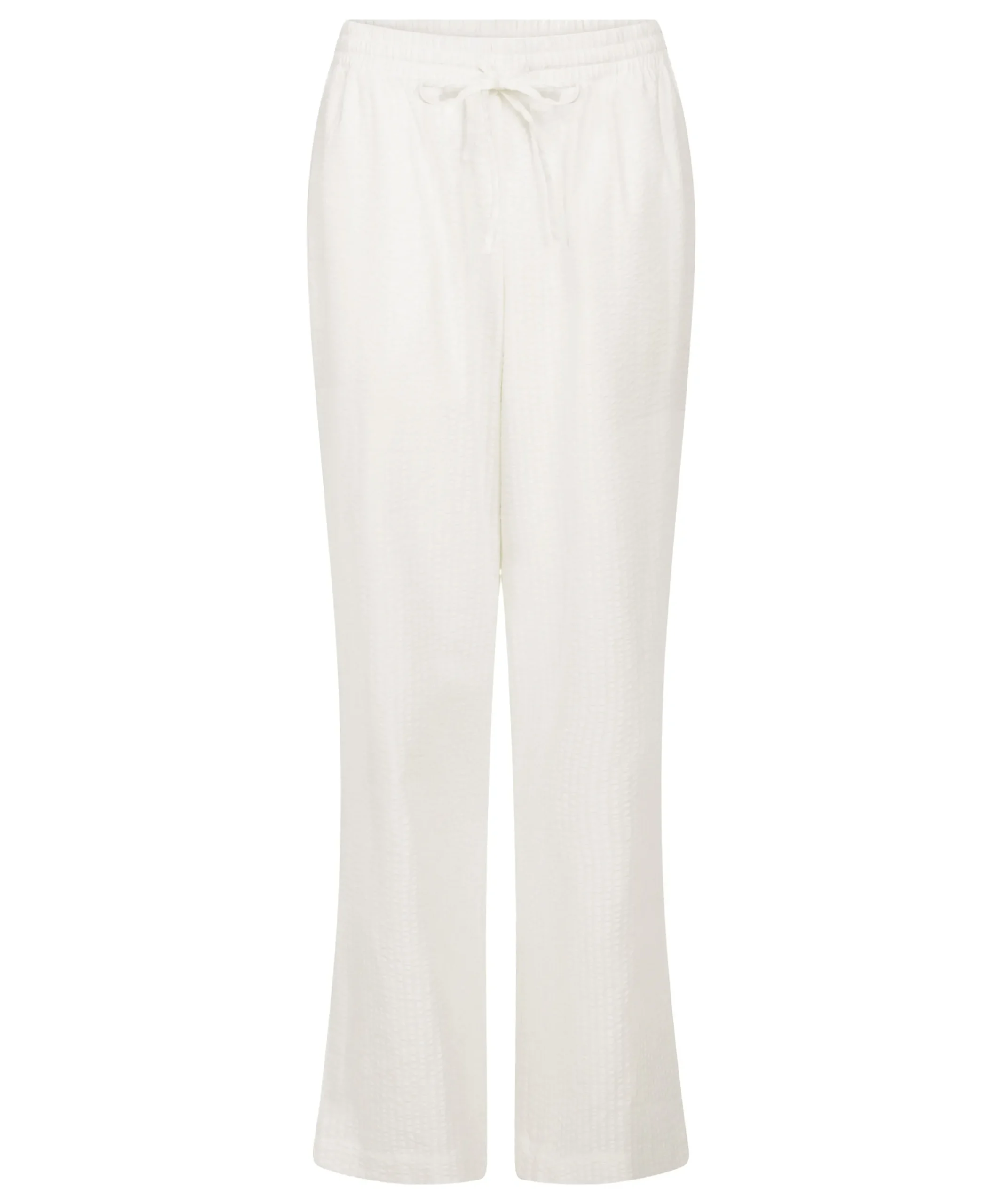 Pyjamahose Baumwolle Seersucker - Weiß