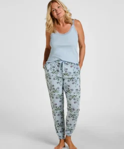Pyjamahose Jersey - Blau