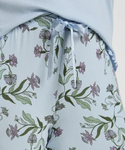 Pyjamahose Jersey - Blau
