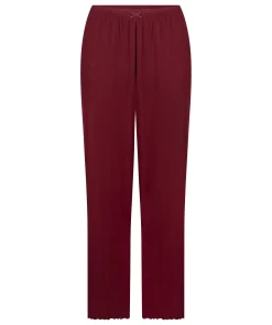Pyjama Hose Loose Pointelle - Rot