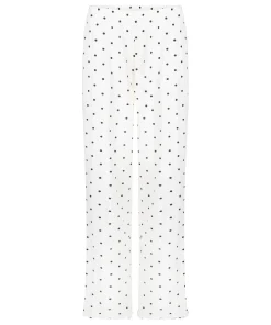 Pyjama Hose Loose Pointelle - Weiß