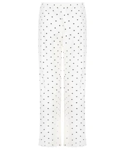 Pyjama Hose Loose Pointelle - Weiß