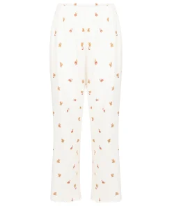 Pyjamahosen Pointelle - Weiß