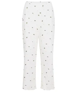 Pyjamahosen Pointelle - Weiß