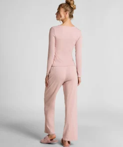 Pyjamahose Pointelle - Rosa