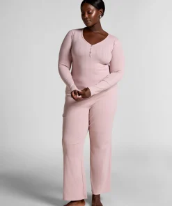 Pyjamahose Pointelle - Rosa