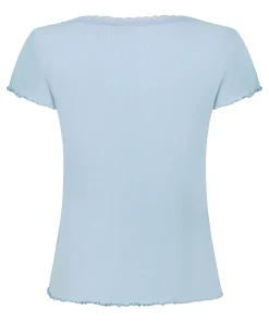 Pyjama-Oberteil Jersey Ripp - Blau