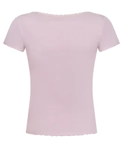 Pyjama-Oberteil Jersey Ripp - Rosa