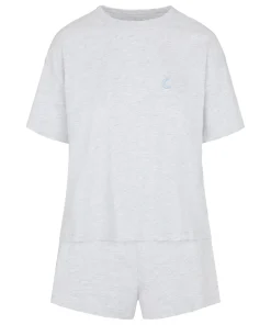 Pyjama-Set aus Baumwolle - Grau