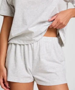 Pyjama-Set aus Baumwolle - Grau