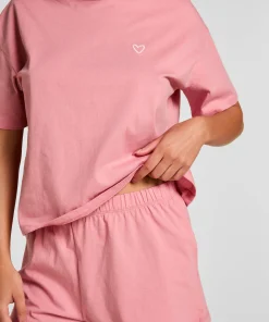 Pyjama-Set aus Baumwolle - Rosa