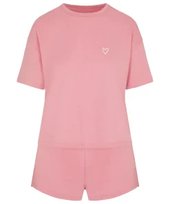 Pyjama-Set aus Baumwolle - Rosa