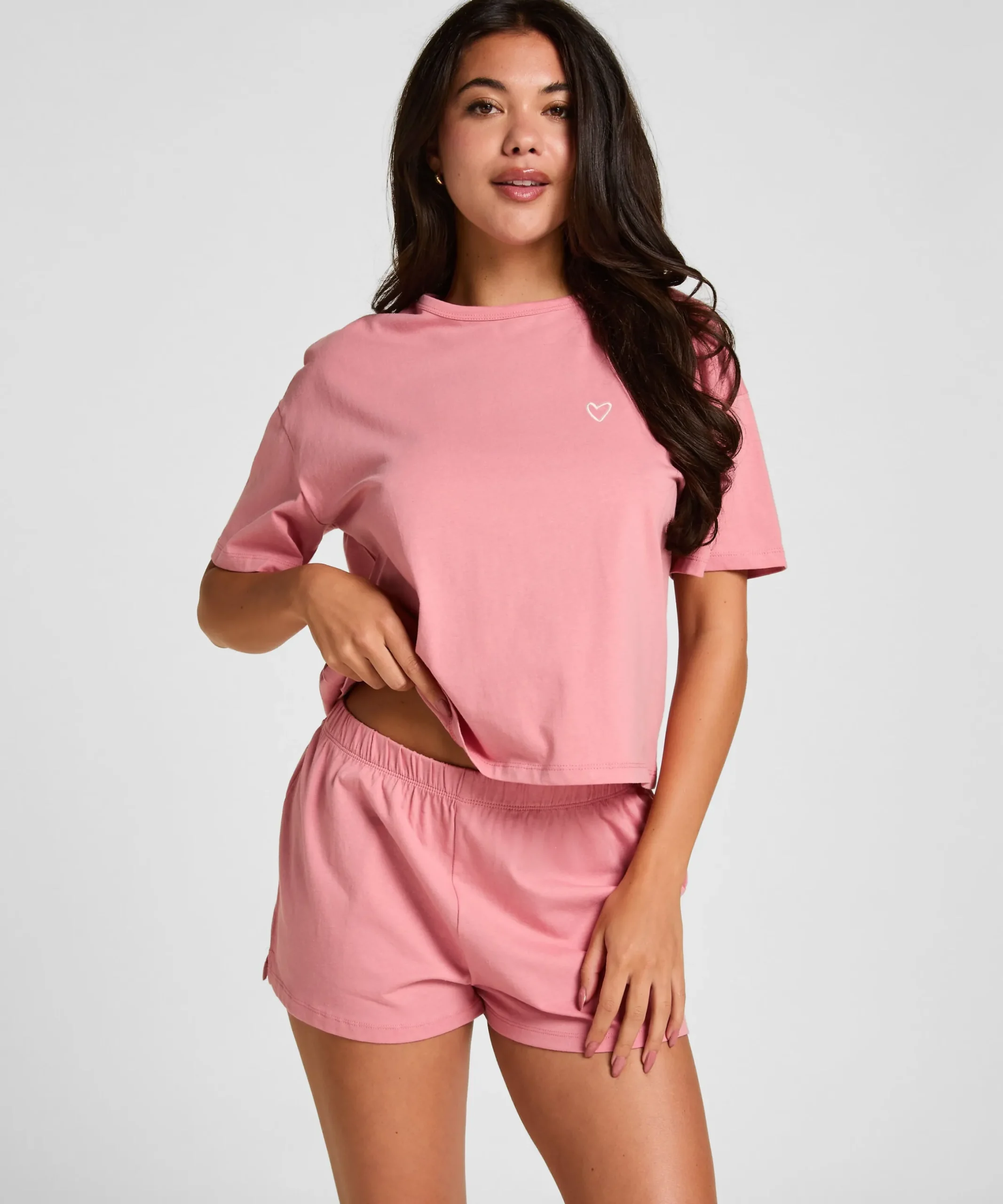 Pyjama-Set aus Baumwolle - Rosa