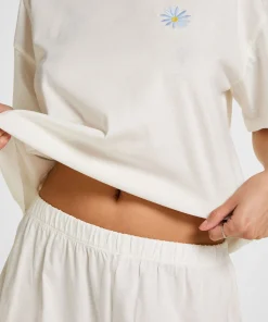 Pyjama-Set aus Baumwolle - Weiß