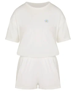 Pyjama-Set aus Baumwolle - Weiß