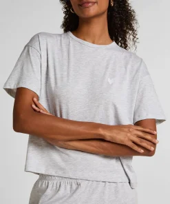 Pyjama-Set aus Jersey Heart - Grau