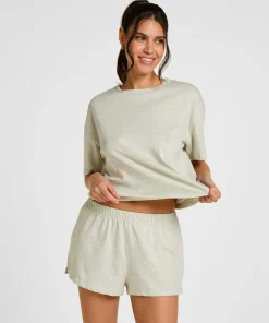 Pyjamaset Baumwoll - Grün