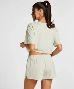 Pyjamaset Baumwoll - Grün