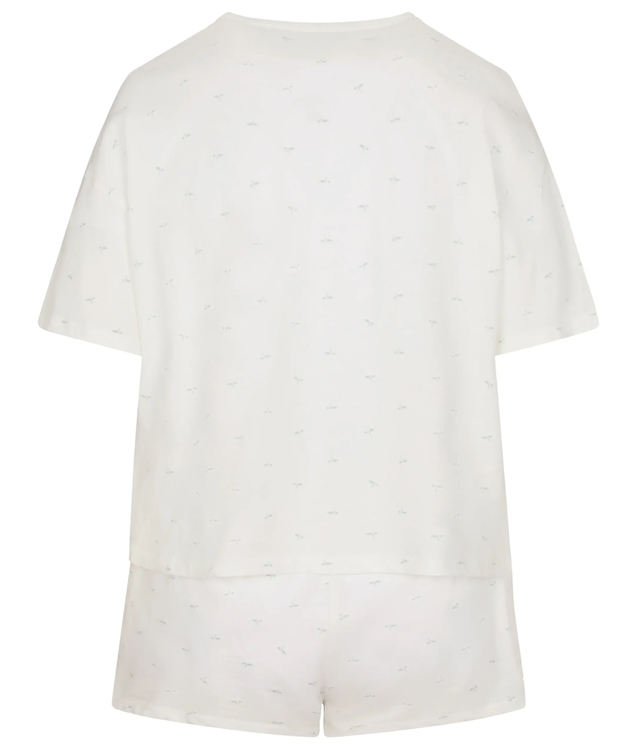 Pyjamaset Baumwoll - Weiß