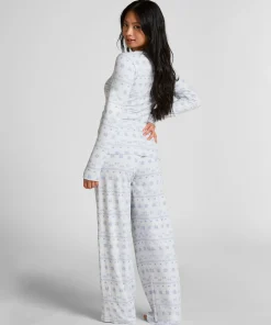 Pyjamaset Jersey Fairisle - Blau