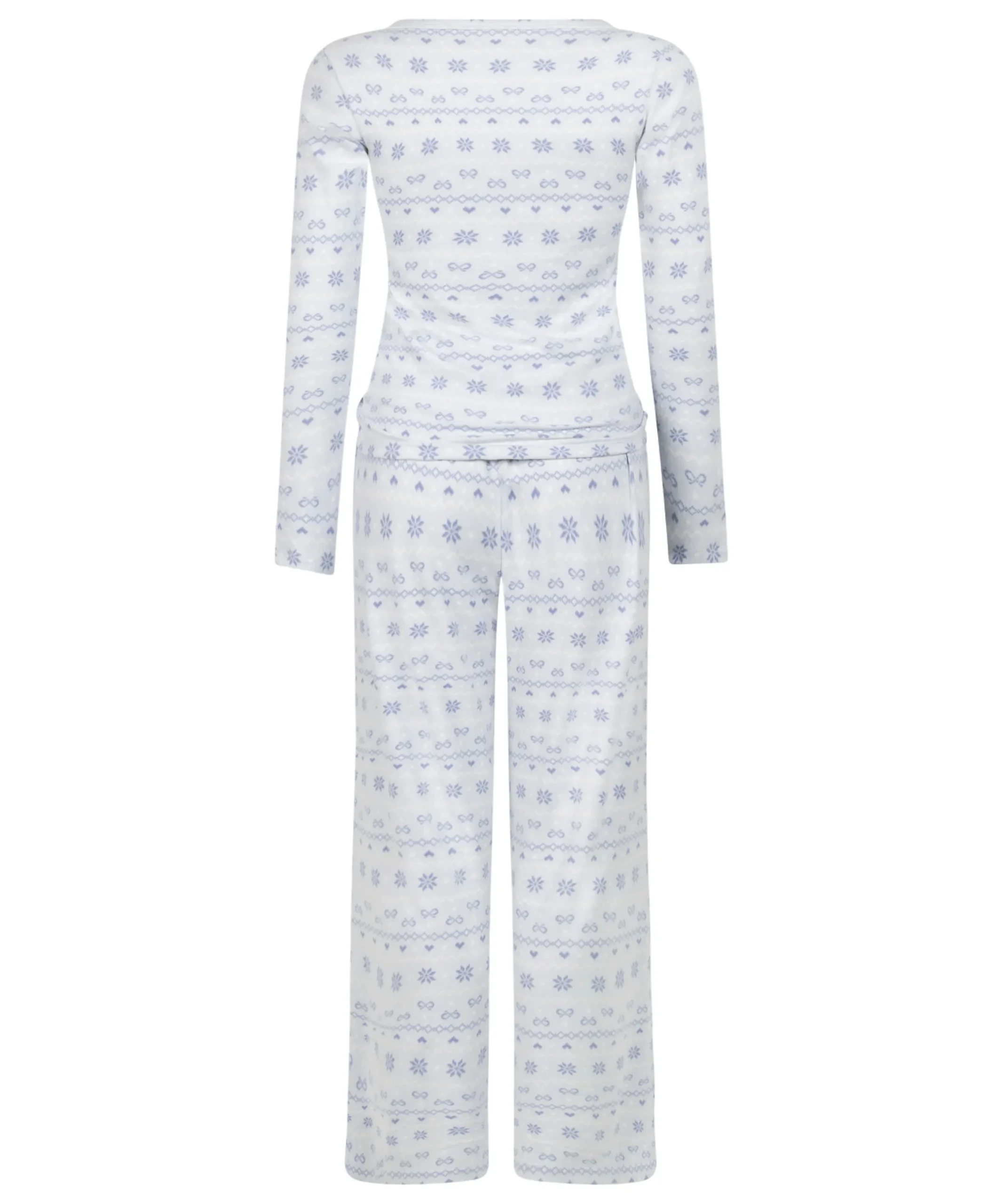 Pyjamaset Jersey Fairisle - Blau
