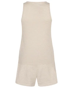 Pyjama-Set mit Singlet aus Jersey - Beige