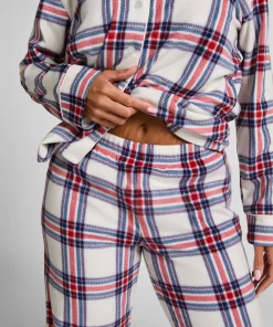 Pyjamaset Polarfleece - Weiß