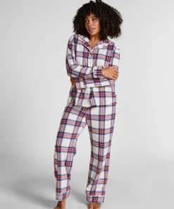 Pyjamaset Polarfleece - Weiß