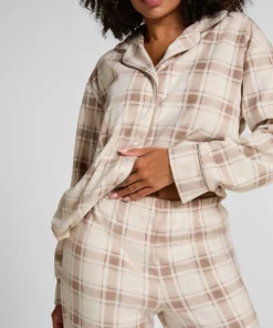 Pyjamaset Polarfleece - Weiß