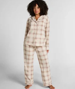 Pyjamaset Polarfleece - Weiß