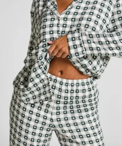 Pyjamaset Twill - Grün