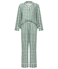Pyjamaset Twill - Grün