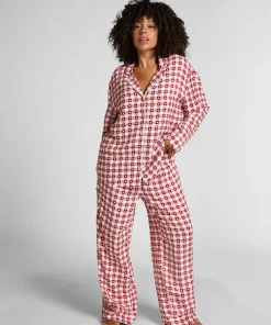 Pyjamaset Twill - Rot