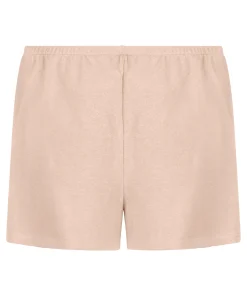 Pyjamashorts aus aufgerautem Jersey - Beige