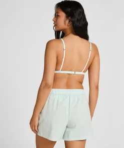 Pyjama Short Seersucker - Blau