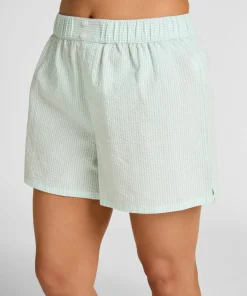 Pyjama Short Seersucker - Blau