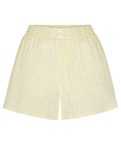 Pyjama Short Seersucker - Gelb
