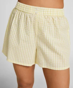 Pyjama Short Seersucker - Gelb