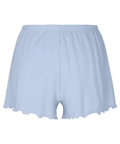 Pyjama-Shorts Pointelle - Blau