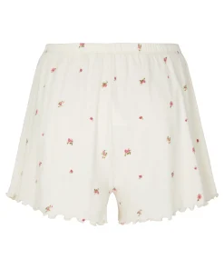 Pyjama-Shorts Pointelle - Weiß