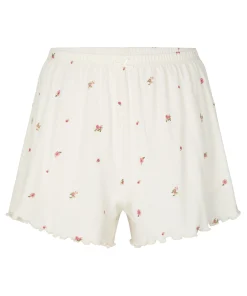 Pyjama-Shorts Pointelle - Weiß