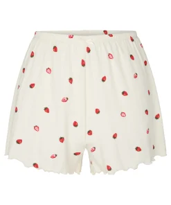 Pyjama-Shorts Pointelle - Weiß